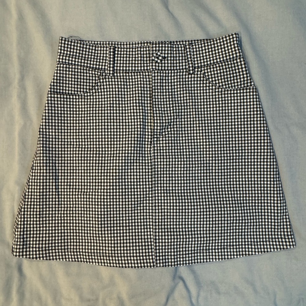 Gingham Mini Skirt